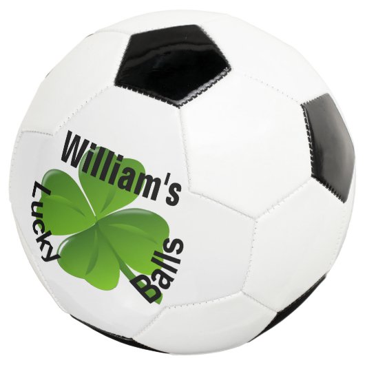 Aangepaste vier lef-klaver Lucky Voetbal (Drie kwart)