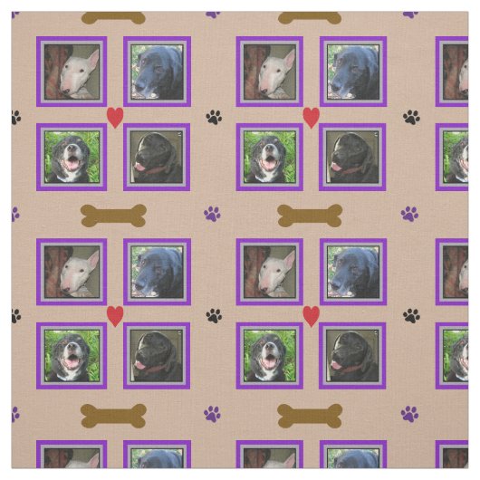 Aangepaste vier Paarse foto-Lijsten Stof (Swatch)