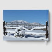 Aangepaste viering van het leven Verse wintersneeu Gastenboek (Achterkant)