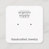 Aangepaste vierkant kaart voor studenoorten of pos vierkante visitekaartje (Voorkant)