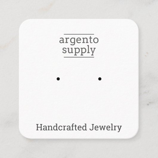 Aangepaste vierkant kaart voor studenoorten of pos vierkante visitekaartje (Voorkant)