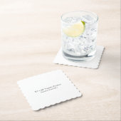 Aangepaste vierkante coasters kartonnen onderzetters (Insitu)