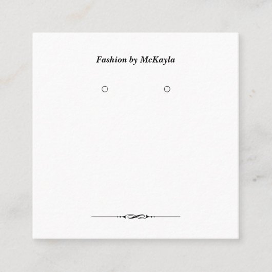 Aangepaste, vierkante, klassieke weergavescherm vo afsprakenkaartje (Voorkant)