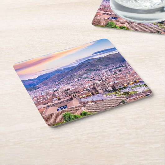 Aangepaste vierkante Onderzetters Cusco (Schuin)