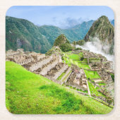 Aangepaste vierkante Onderzetters Machu Picchu (Voorkant)