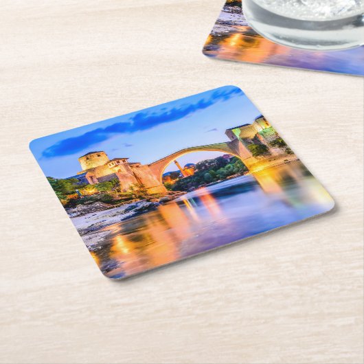 Aangepaste vierkante Onderzetters Mostar (Schuin)