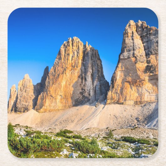 Aangepaste vierkante Onderzetters Torres del Paine (Voorkant)