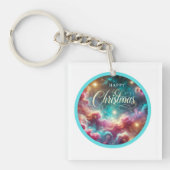 Aangepaste vierkante Sleutelhanger – Stijlvol (voorkant)