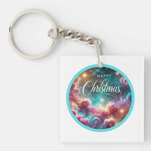 Aangepaste vierkante Sleutelhanger – Stijlvol (voorkant)