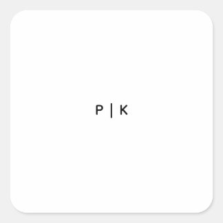 Aangepaste vierkante stickers, Formaat: Vel van  Sticker