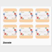 Aangepaste vierkante Stickers - Perfect voor brand (Vel)