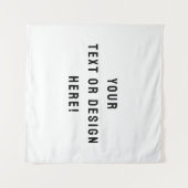 Aangepaste vierkante wandtapijt – Wit & Gepersonal Wandkleed (Voorkant (horizontaal))