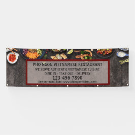 Aangepaste Vietnamese Restaurant Grote Muur Spandoek