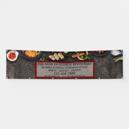 Aangepaste Vietnamese Restaurant Grote Muur Spandoek