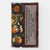 Aangepaste Vietnamese Restaurant Grote Muur  Spandoek (Verticaal)