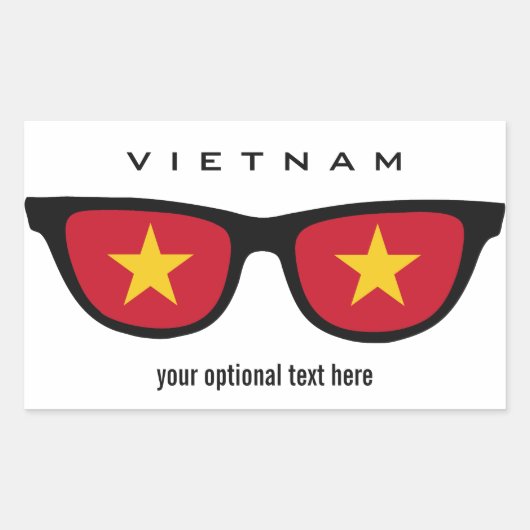 aangepaste Vietnamese stickers voor de schaduw (Voorkant)