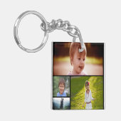 Aangepaste vijf foto-acrylSleutelhanger Sleutelhanger (Voorkant Links)