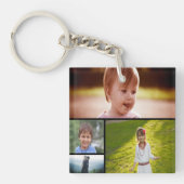 Aangepaste vijf foto-acrylSleutelhanger Sleutelhanger (Voorkant)