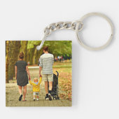 Aangepaste vijf foto-acrylSleutelhanger Sleutelhanger (Achterkant)