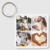 Aangepaste vijf foto gepersonaliseerde dubbelzijdi sleutelhanger (Voorkant)