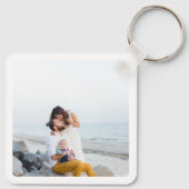Aangepaste vijf foto gepersonaliseerde dubbelzijdi sleutelhanger (Achterkant)