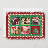 Aangepaste Vijf Foto Kerst Flat Holiday Kaart (Voorkant)