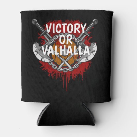 Aangepaste Viking Victory of Valhalla Battle Cry Blikjeskoeler (Voorkant)