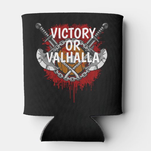 Aangepaste Viking Victory of Valhalla Battle Cry Blikjeskoeler (Achterkant)