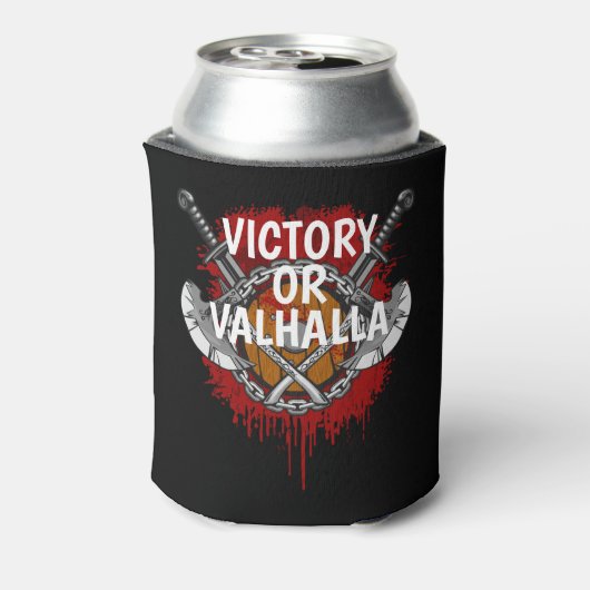 Aangepaste Viking Victory of Valhalla Battle Cry Blikjeskoeler (Blikje Achterkant)