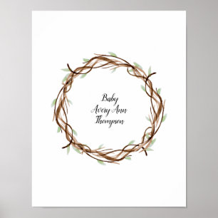 Aangepaste vingerafdruklep, gastboekalternatief poster