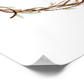 Aangepaste vingerafdruklep, gastboekalternatief poster (Hoek)