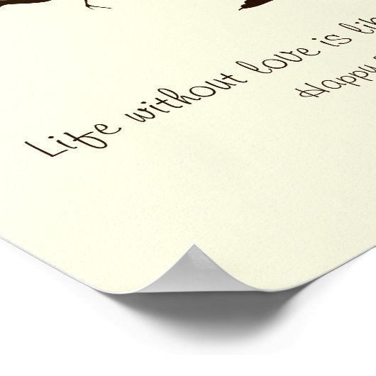 Aangepaste vingerafdrukstructuur poster (Hoek)