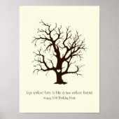 Aangepaste vingerafdrukstructuur poster (Voorkant)