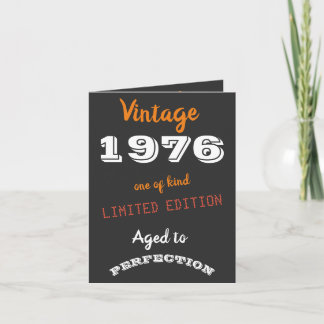 Aangepaste Vintage 1976 Limited Edition 50th Birth
