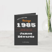 Aangepaste Vintage 1985 Beperkte Oplage Verjaardag (Voorkant)