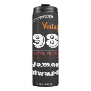 Aangepaste Vintage 1986 40e verjaardag - Retro Thermosbeker