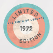 Aangepaste Vintage 19XX beperkte uitgave Labels (Design 2)