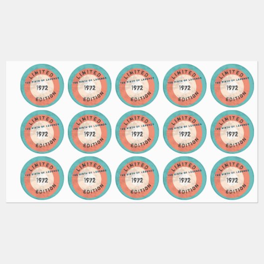 Aangepaste Vintage 19XX beperkte uitgave Labels (Vel)