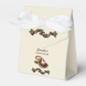 Aangepaste Vintage Bakkerij Merch Brownie Kunst Bedankdoosjes (Voorkant Zijde)