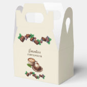 Aangepaste Vintage Bakkerij Merch Brownie Kunst Bedankdoosjes (Geopend)
