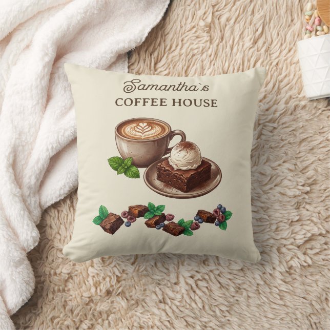 Aangepaste Vintage Bakkerij Merch Brownie Kunst Kussen (Deken)