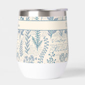 Aangepaste Vintage Blauwe Wilde Bloem Franse Toile (Links)