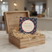 Aangepaste Vintage Bloemen Bedankt Bedankjes Labels