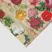Aangepaste vintage-bloemenprint bloemig tissuepapier (Detail)