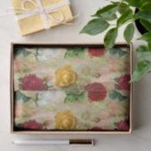 Aangepaste vintage-bloemenprint bloemig tissuepapier (Geschenk)