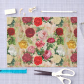 Aangepaste vintage-bloemenprint bloemig tissuepapier (Craft)
