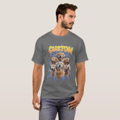Aangepaste vintage bootleg huisdier vriend t-shirt (Voorkant volledig)