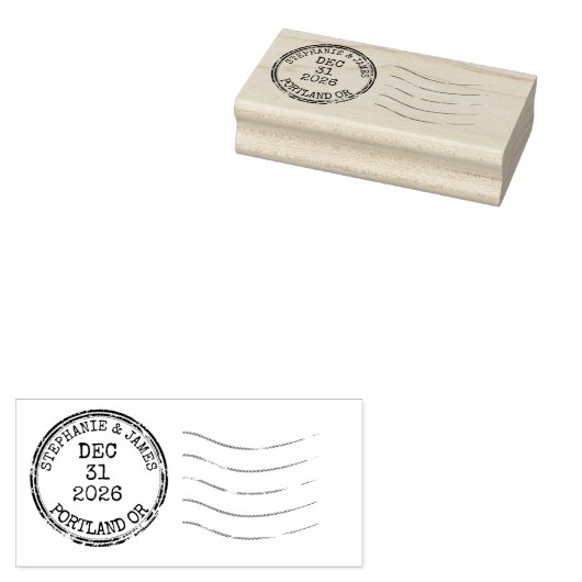 Aangepaste vintage brief poststempel rubberen stem rubberstempel (Gestempeld)
