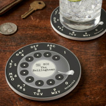 Aangepaste vintage draaischijf telefoon dial zands