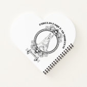 Aangepaste vintage Duitse herder crest - Donkere A Notitieboek (Achterkant)